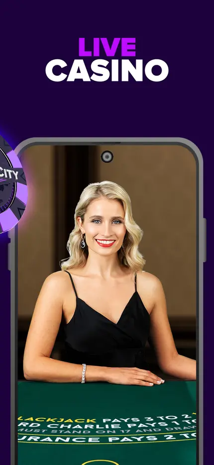 Jackpot City app live casino section